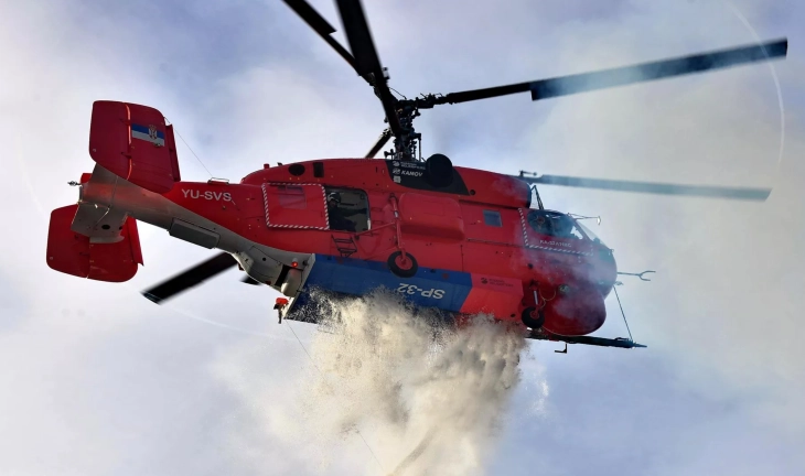 Daçiq: Një helikopter zjarrfikës Kamov K-32 me kapacitet pesë tonë ujë nesër në 9 e 30 minuta do të niset për Republikën e Maqedonisë së Veriut