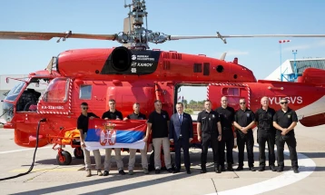 Дачиќ ги испрати српските пожарникари и хеликоптерот Ка-32 во Северна Македонија