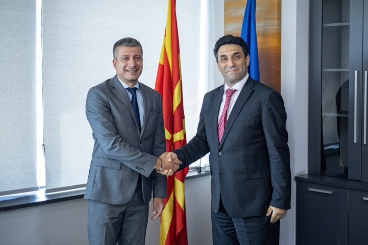 Minister Perinski meets head of EBRD’s Skopje Office, Türkmenoğlu