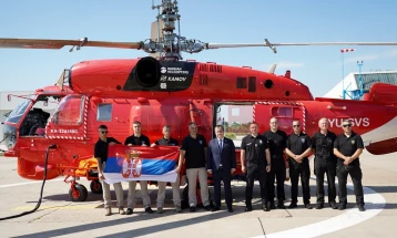 Daçiqi dërgoi zjarrfikës dhe helikopterin Ka-32 në Maqedoninë e Veriut