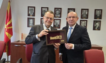 Chief Prosecutor Kocevski holds farewell meeting with Dutch Ambassador Jan Kop
