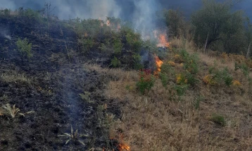 Zgjerohet zjarri në Ograzhden, po shuhet me dy helikoptera