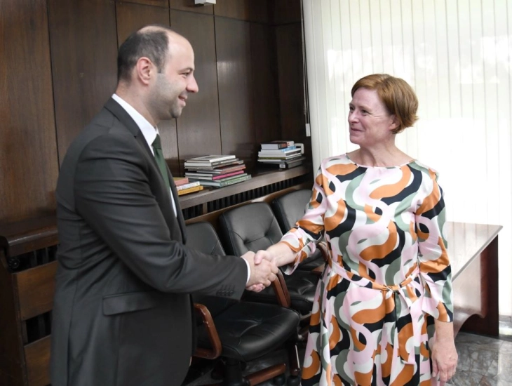 Средбa на министерот Мисајловски со амбасадорката на Германија, Петра Дрекслер