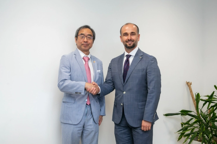 Унапредување на соработката во контекст на нови инвестиции во фокусот на средбата на Муртезани со јапонскиот амбасадор Казуја