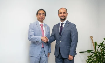 Унапредување на соработката во контекст на нови инвестиции во фокусот на средбата на Муртезани со јапонскиот амбасадор Казуја