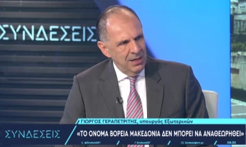 Gerapetritis: Nëse Maqedonia e Veriut vazhdon me këtë politikë, kemi mjete për presion shtesë në nivel dypalësh dhe ndërkombëtar