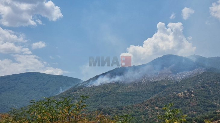 Në rajonin e Shtipit të gjitha forcat janë drejtuar në shuarjen e zjarrit midis fshatrave Sellcë dhe Puhçe