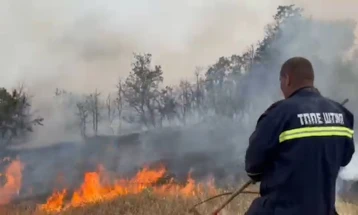 Повреден командирот на штипската Територијална Противпожарна единица при гаснење на пожар