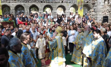 По осум децении света литургија во долнодримколскиот манастир „Свети Архангел Гавриил“