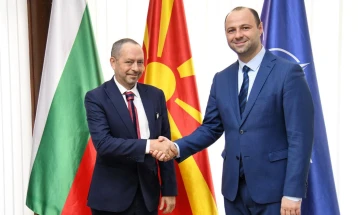 Средба на министерот Мисајловски со бугарскиот амбасадор Ангелов