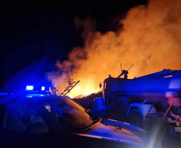 Повторно пожар на депонијата „Мауцкер“ кај Охрид