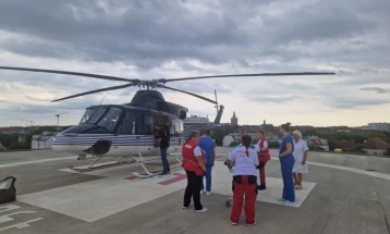 Со полициски хеликоптер пренесен македонски државјанин кој беше на лекување во Виена 