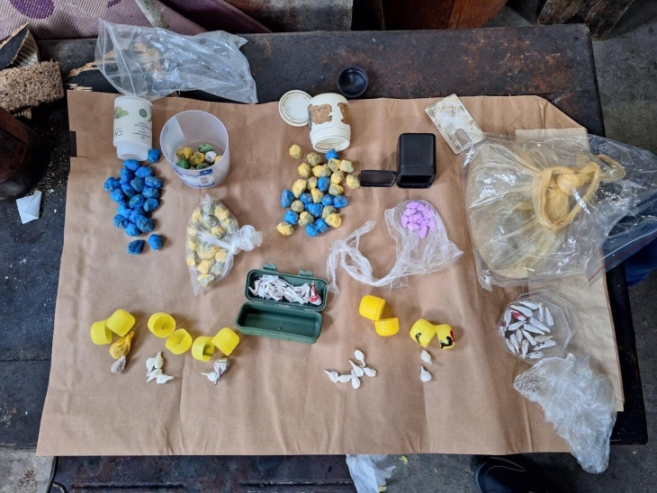 Претрес во Скопје, пронајдени над 140 опаковки со дрога, одреден притвор 