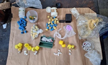 Претрес во Скопје, пронајдени над 140 опаковки со дрога, одреден притвор 