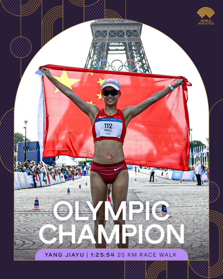 ОИ: Кинеската атлетичарка Јан златна во брзо одење на 20 км