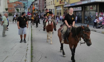 Во Илинденско Крушево пристигнаа повеќе од 150 коњаници