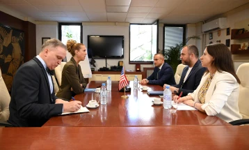 MoI Toshkovski meets U.S. Deputy Chief of Mission Varnes