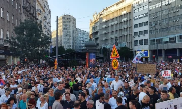 Thousands demonstrate against planned lithium mine in Serbia