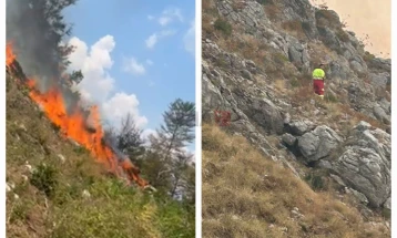 Пожарот над дебарското село Гари целосно локализиран