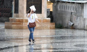 Weather: Cloudy with a chance of downpours; high 32°C, UV index 6