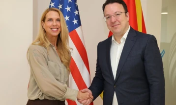 Transport Minister Nikoloski meets U.S. Deputy Chief of Mission Varnes 