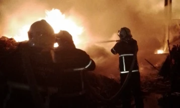 Kavadarci factory catches fire