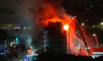 Over 100 evacuated, two in hospital as fire engulfs London building