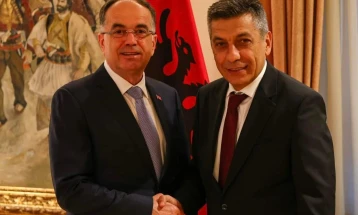 First Deputy PM Mexhiti meets Albanian President Begaj