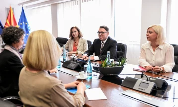 Minister Filkov meets UNICEF representative Miller 