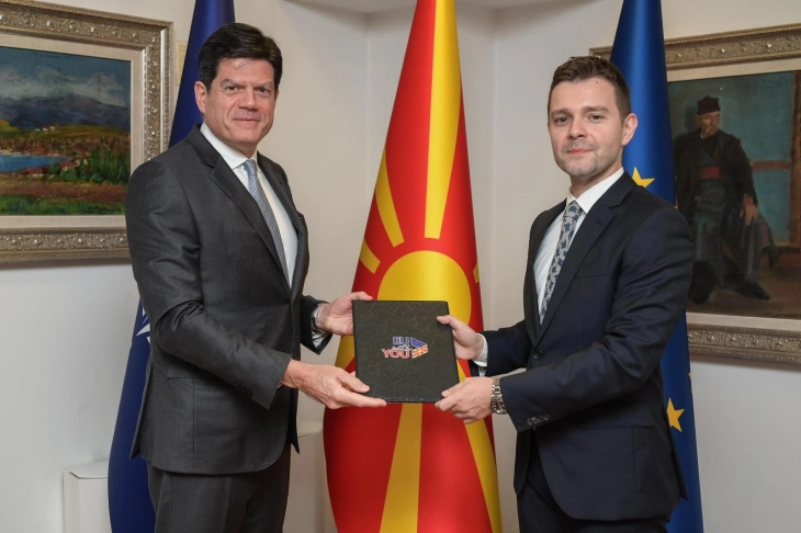 Foreign Minister Mucunski receives credentials of new EU Ambassador Rokas