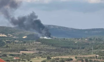 Повторно гори депонијата Острец во Делчево