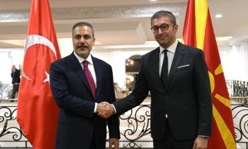 Mickoski – Fidan: Strong partnership between Skopje and Ankara, strengthening economic and political cooperation