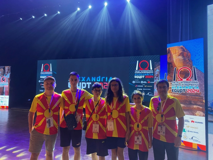 Macedonian highschoolers win silver in coding at IOI 2024 