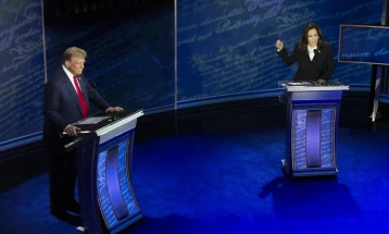 Harris and Trump face off in lively US presidential debate