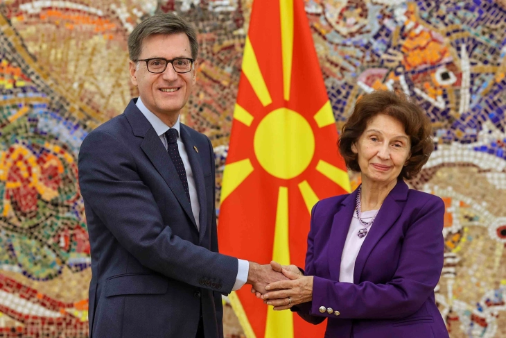 President Siljanovska Davkova receives credentials of new Spanish Ambassador Rafael Soriano Ortiz