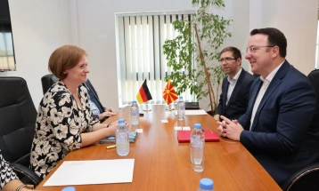 Deputy PM Nikoloski meets German Ambassador Drexler, presents infrastructure development plans