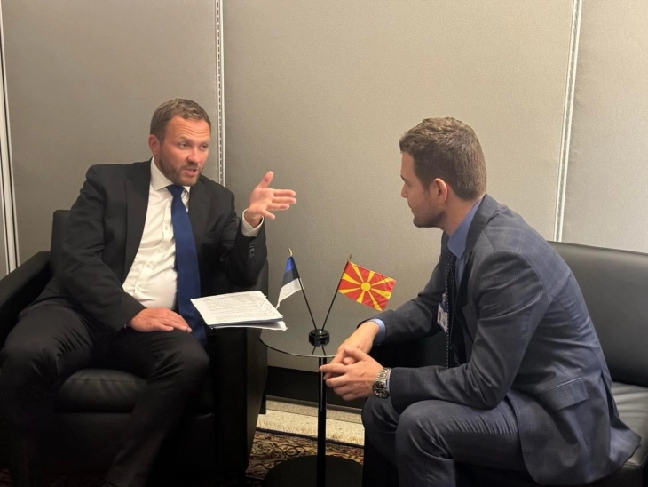 Mucunski meets Estonian Foreign Minister, UAE’s Minister of State for International Cooperation 