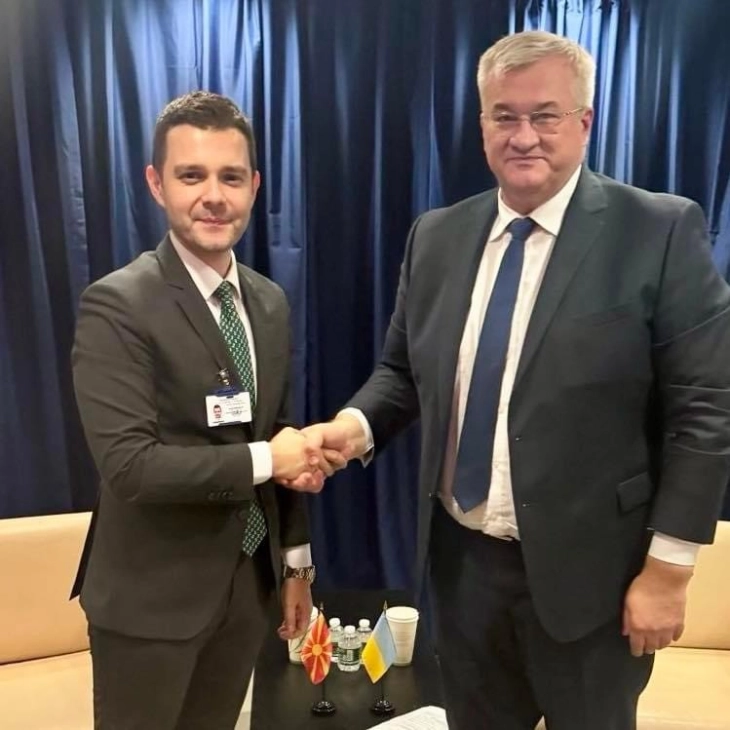 Mucunski reaffirms support for Ukraine at meeting with FM Sybiha 