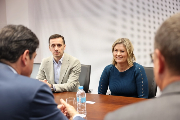 Energy Minister Bozhinovska meets EU Ambassador Rokas