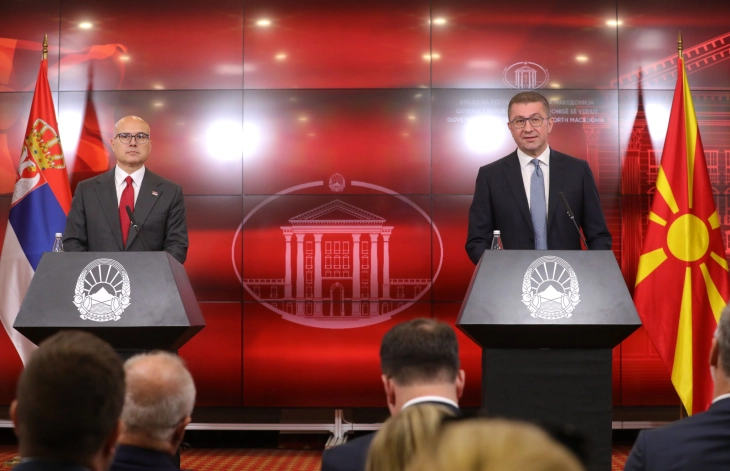 Mickoski - Vučević: Strong support for common path to EU, necessary to work towards stability and security of entire region