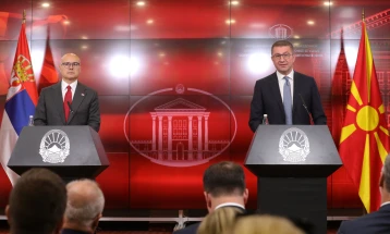 Mickoski - Vučević: Strong support for common path to EU, necessary to work towards stability and security of entire region