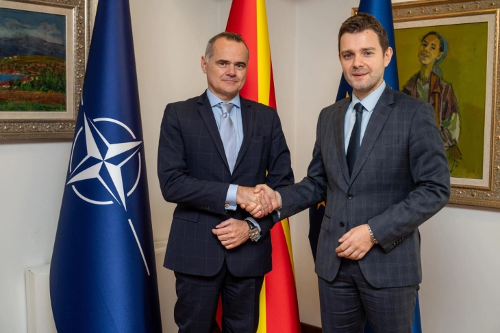 FM Mucunski meets French Ambassador Le Rigoleur