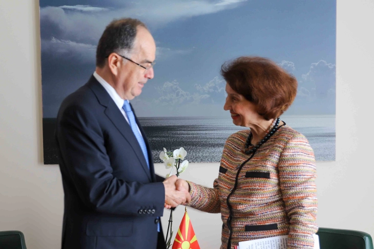 President Siljanovska Davkova meets Albanian counterpart Bajram Begaj