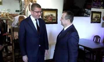 Dačić, Mickoski discuss promoting relations