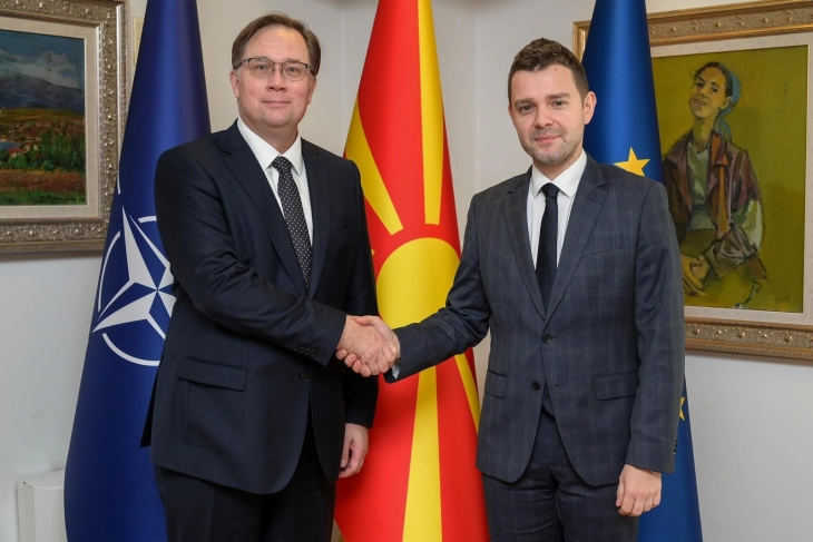 Minister Mucunski holds first meeting with Finnish Ambassador Lindqvist