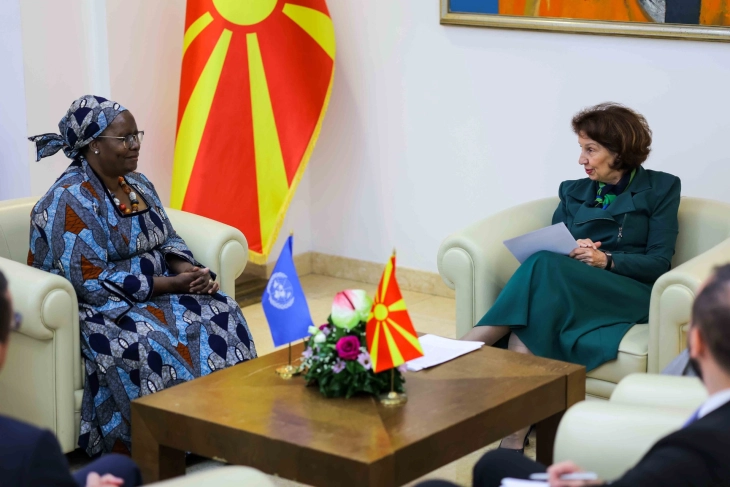 President Siljanovska Davkova meets UN Women Deputy Executive Director Nyaradzayi