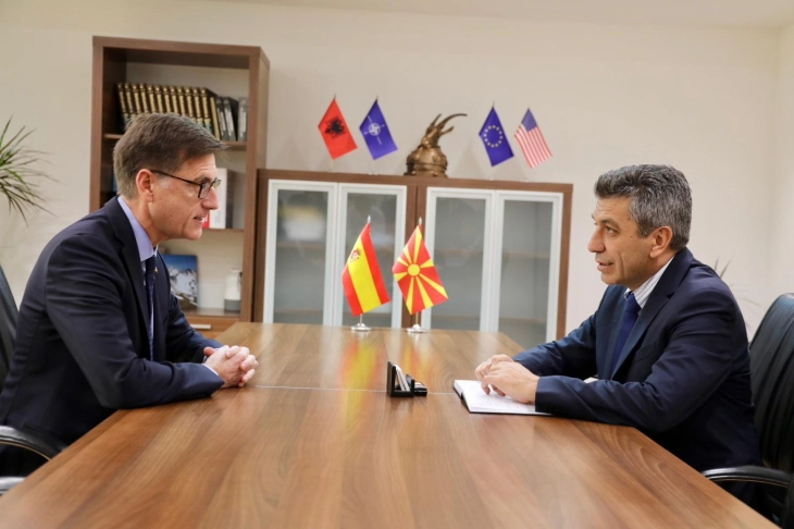 Deputy PM Mexhiti meets Spanish Ambassador Ortiz