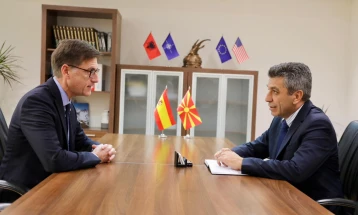 Deputy PM Mexhiti meets Spanish Ambassador Ortiz