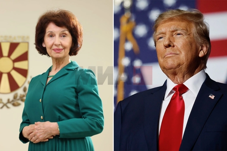 President Siljanovska Davkova congratulates Trump on U.S. election victory