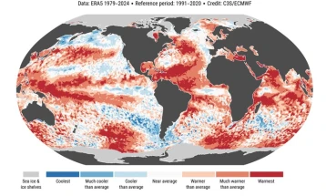 Temperatura mesatare në vitin 2024 do ta tejkalojë pragun prej 1,5 gradëve